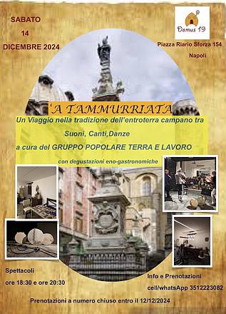 'a tammurriata.un viaggio nella tradizione dell'entroterra campano tra suoni, canti, danze